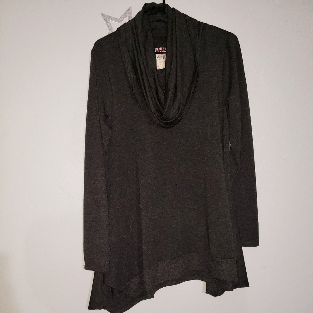 Cupio Cowl-Neck Tunic Top Size M